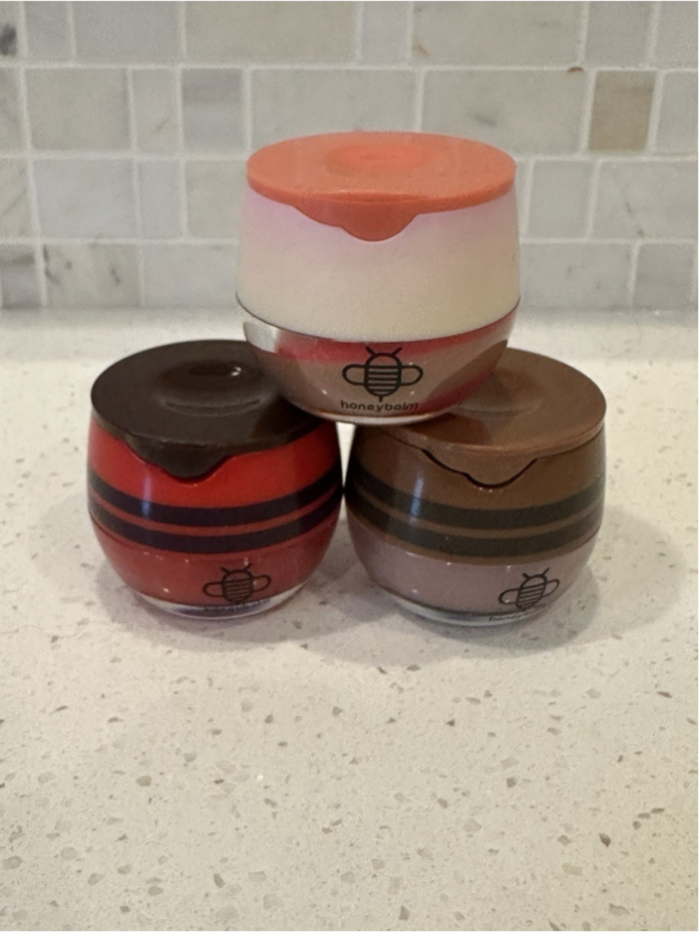 Honey Balm Bundle Lip Balm ~ Chocolate, Cherry, & Rose Cardamom | 0.23oz x3 NWOB